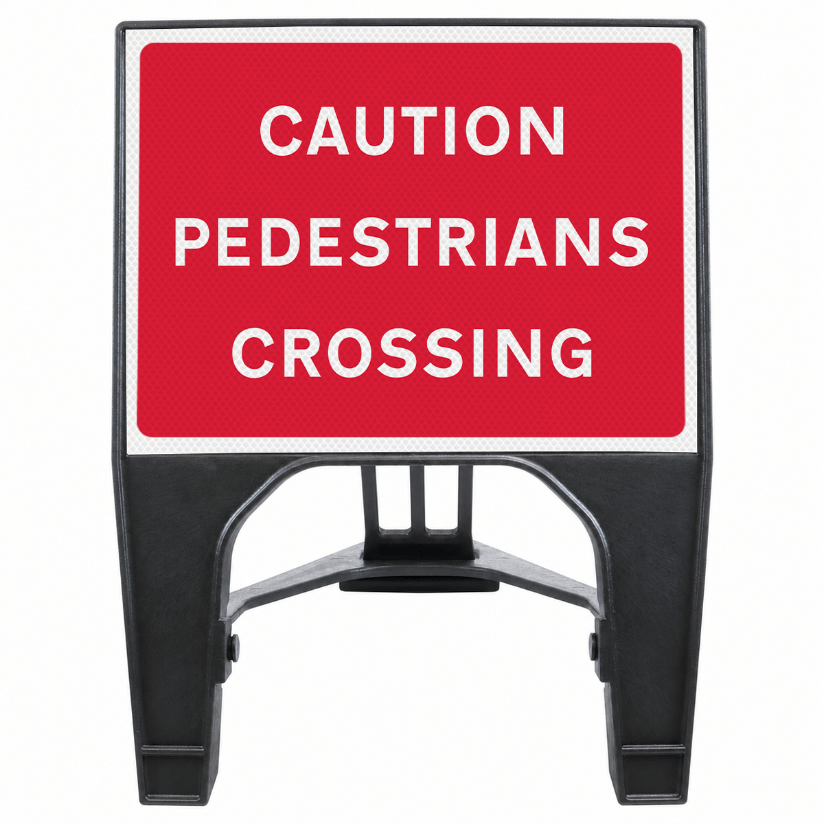 Caution Pedestrians Crossing 600 x 450mm Q-Sign