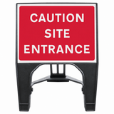 Caution Site Entrance 600 x 450mm Q-Sign
