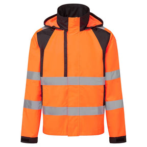 Portwest CD860 Class 3 Waterproof WX2 Eco Hi-Vis Rain Jacket