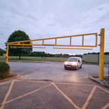 chorley-style-heavy-duty-single-leaf-gate-height-restriction-barriers-goalposts-vehicle-gates-overhead-low-clearance-systems-access-control-warning-enforcement-car-parks-toll-booths-truck-hgv-stops-airports-industrial-sites-warehouses-theme-parks-commercial-residential-shopping-centres-stadium-parking