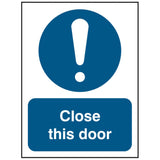 close-this-door-sign-safety-extinguisher-signage-fire-evacuation-escape-hazard-identify-locate-instruct-alarm-prevention-regulations-compliance-gear-self-adhesive-rigid-PVC-foam-high-impact-polystyrene-photoluminescent-polycarbonate