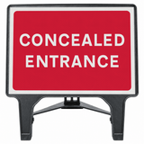 Concealed Entrance 1050x750mm Road Sign