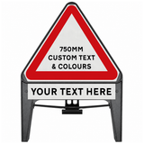 Custom 750mm Supplementary Triangular Road Sign