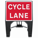 Cycle Lane 600 x 450mm Q-Sign