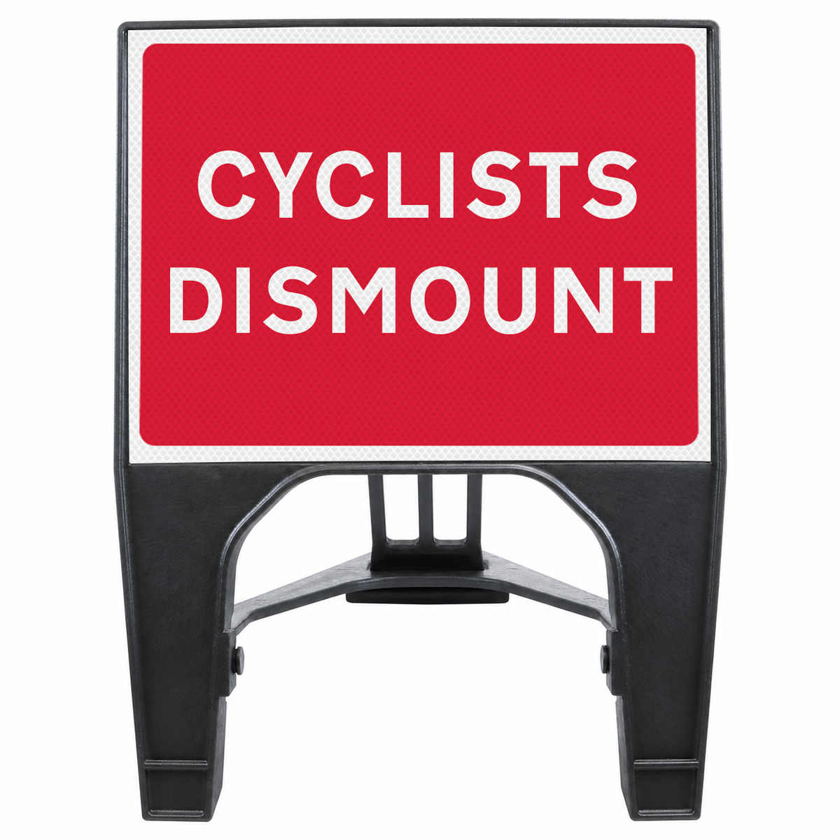 Cyclists Dismount 600 x 450mm Q-Sign