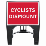 Cyclists Dismount 600 x 450mm Q-Sign