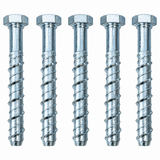 M14/16 x 130 Hexagon Head Zinc Plated Screw Bolt Anchor