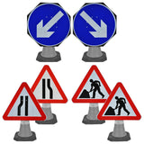 traffic-cone-road-mounted-signs-signage-roadwork-bundle-warning-symbols-caution-directional-construction-hazard-roadway-motorway-custom-roadwork-heavy-duty-reflective-caution-site-pedestrian-safety-plastic-portable-stackable-highway-uk