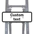 Reflective Quick Fit Sign Faces Chapter 8 Compliant The Red Book Road Sign High Visibility Traffic Safety Temporary Boards Custom Sign Frame RA1  HIP Class 2 RA2 Prismatic GRP Plastic Substrate Composite Dibond 
