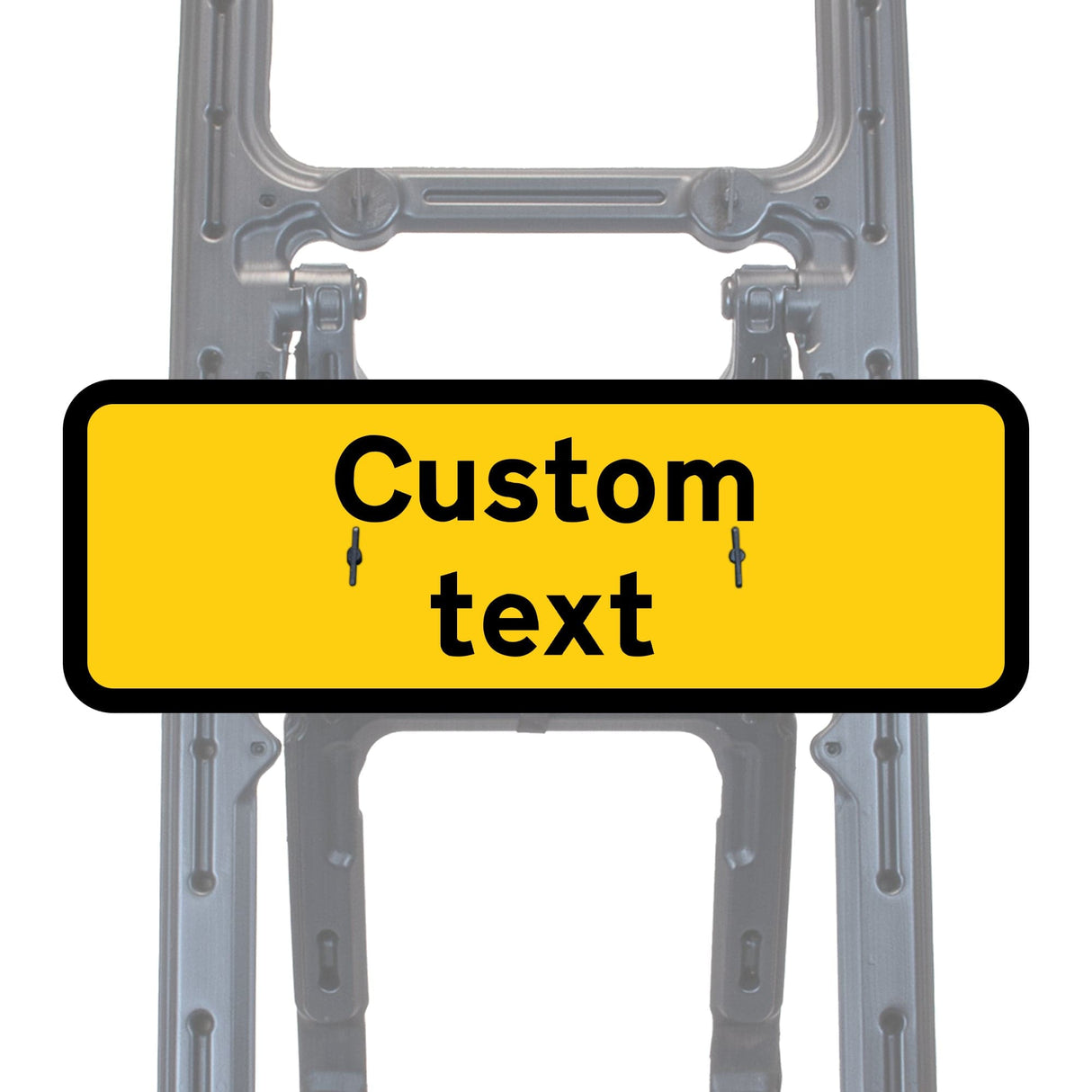 Reflective Quick Fit Sign Faces Chapter 8 Compliant The Red Book Road Sign High Visibility Traffic Safety Temporary Boards Custom Sign Frame RA1  HIP Class 2 RA2 Prismatic GRP Plastic Substrate Composite Dibond 