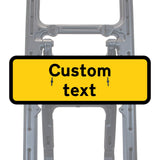 Reflective Quick Fit Sign Faces Chapter 8 Compliant The Red Book Road Sign High Visibility Traffic Safety Temporary Boards Custom Sign Frame RA1  HIP Class 2 RA2 Prismatic GRP Plastic Substrate Composite Dibond 