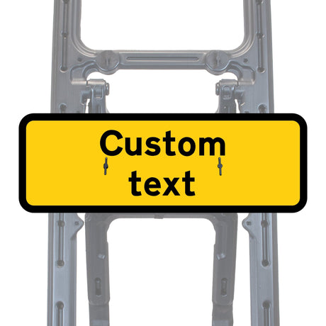 Reflective Quick Fit Sign Faces Chapter 8 Compliant The Red Book Road Sign High Visibility Traffic Safety Temporary Boards Custom Sign Frame RA1  HIP Class 2 RA2 Prismatic GRP Plastic Substrate Composite Dibond 