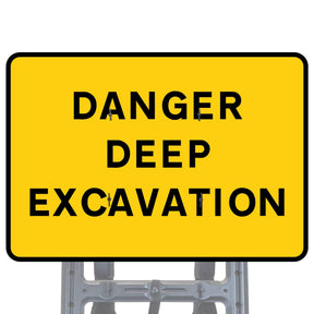 Danger deep excavation quick-Fit Sign Face