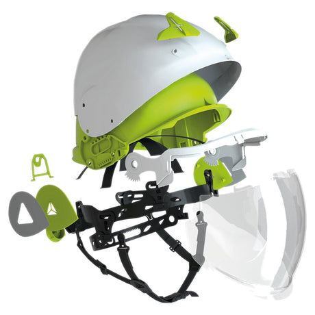 Deplta-plus-onyx-safety-helmet-retractable-visor-protective-headgear-equipment-industrial-workplace-PPE-occupational-hazard-caution-certified-adjustsble-comfortable-replaceable-face-head-shield-protection-heavy-duty-site-reflective-yellow-white-neck-support-strap