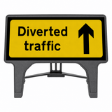 Diverted Traffic Forward 1050 x 450mm 2703 Q-Sign