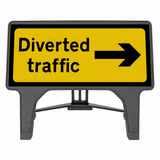 Diverted Traffic Right 1050x450mm Road Sign 2703a