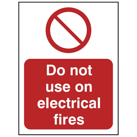 do-not-use-on-electrical-fires-safety-extinguisher-signage-fire-evacuation-escape-hazard-identify-locate-instruct-alarm-prevention-regulations-compliance-gear-self-adhesive-rigid-PVC-foam-high-impact-polystyrene-photoluminescent-polycarbonate