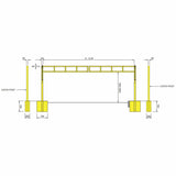 Ladder Style Double Leaf Opening Height Barrier