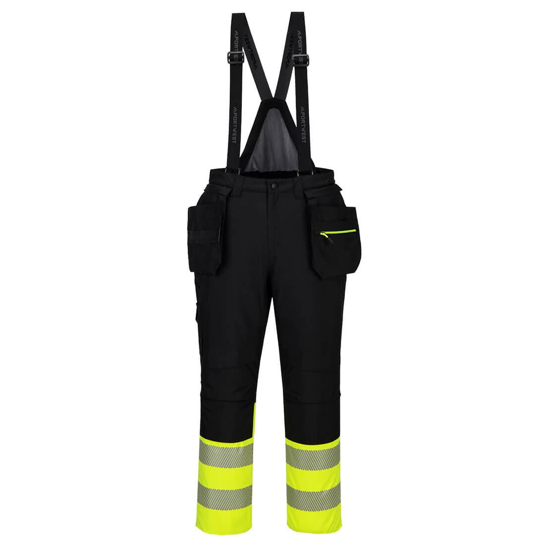 Portwest DX437 Waterproof DX4 Hi-Vis Class 1 Winter Bib and Brace