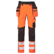 Portwest DX454 DX4 Hi-Vis Detachable Holster Pocket Craft Trousers