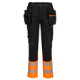 Portwest DX457 DX4 Hi-Vis Class 1 Detachable Holster Pocket Craft Trousers