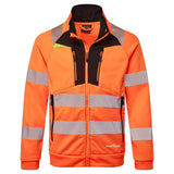 Portwest DX477 Class 2 DX4 Hi-Vis Funnel Neck Zipped Sweatshirt