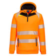 Portwest DX482 Class 3 DX4 Hi-Vis 1/4 Zip Hoodie