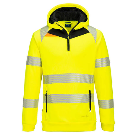 Portwest DX482 Class 3 DX4 Hi-Vis 1/4 Zip Hoodie