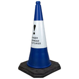 Danger Overhead Structure - 750mm 2-Piece Traffic Cone