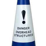 Danger Overhead Structure - 750mm 2-Piece Traffic Cone