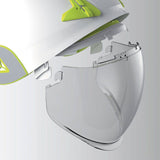 Deplta-plus-onyx-safety-helmet-retractable-visor-protective-headgear-equipment-industrial-workplace-PPE-occupational-hazard-caution-certified-adjustsble-comfortable-replaceable-face-head-shield-protection-heavy-duty-site-reflective-yellow-white-neck-support-strap
