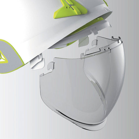 Deplta-plus-onyx-safety-helmet-retractable-visor-protective-headgear-equipment-industrial-workplace-PPE-occupational-hazard-caution-certified-adjustsble-comfortable-replaceable-face-head-shield-protection-heavy-duty-site-reflective-yellow-white-neck-support-strap