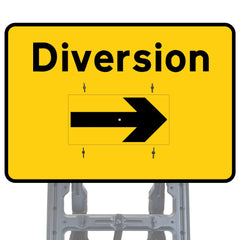 Diversion Rotating Arrow Quick Fit Sign Face Diagram