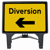 Diversion Left 1050x750mm 2702 Q-Sign