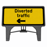 Diverted Traffic Reversible 1050 x 450mm 2703 Q-Sign