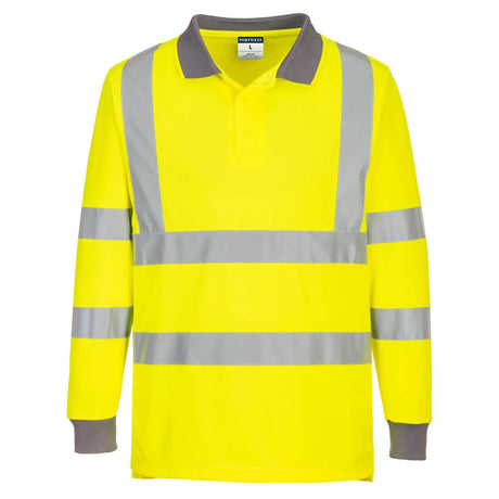 Portwest EC11 Class 3 Eco Hi-Vis Polo Shirt L/S (6 Pack)