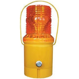 EcoLITE-hazard-warning-lamp-unipart-dorman-flashing-light-temporary-marking-skips-scaffolding-high-visibility-durable-hazard-photocell-reflective-battery-streetworks-operated-filament-portable-reusable-recyclable-mountable-polycarbonate-emergency