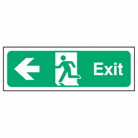 nhs-estate-exit-down-right-arrow-safety-extinguisher-signage-fire-evacuation-escape-hazard-identify-locate-instruct-alarm-prevention-regulations-compliance-gear-self-adhesive-rigid-PVC-foam-high-impact-polystyrene-photoluminescent-polycarbonate