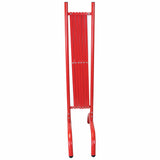 Concertina safety barrier Concertina design Steel Black and yellow Extendable safety fence crowd control Portable Heavy-duty Retractable safety High-visibility