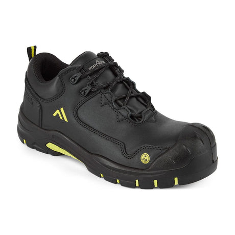 Portwest FC19 Composite Action Leather Low Shoe S3S ESD HRO SR SC FO