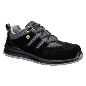 Portwest FE07 Waterproof Composite Cow Suede Leather Trainer S1 ESD SR FO