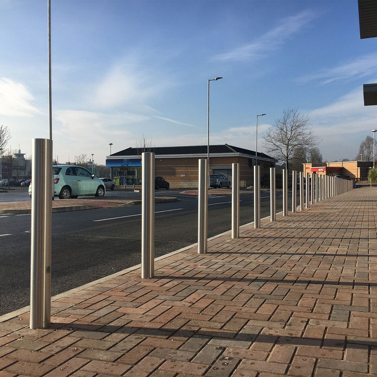 Fixed Plain Round Stainless Steel Bollard