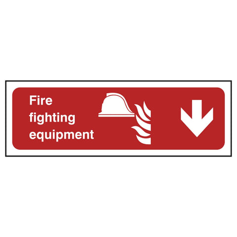 fire-fighting-equipment-down-arrow-sign-emergency-exit-fire-extinguisher-signage-evacuation-escape-hazard-identify-locate-instruct-alarm-prevention-assembly-regulations-compliance-gear-self-adhesive-rigid-PVC-foam-high-impact-polystyrene-photoluminescent-polycarbonate