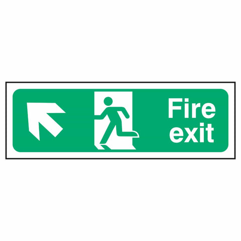 fire-exit-sign-up-left-arrow-emergency-fire-extinguisher-signage-evacuation-escape-hazard-identify-locate-instruct-alarm-prevention-assembly-regulations-compliance-gear-self-adhesive-rigid-PVC-foam-high-impact-polystyrene-photoluminescent-polycarbonate