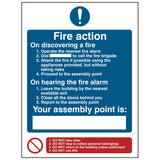 fire-action-on-discovering-a-fire-alarm-steps-assembly-point-sign-safety-extinguisher-signage-fire-evacuation-escape-hazard-identify-locate-instruct-prevention-regulations-compliance-gear-self-adhesive-rigid-PVC-foam-high-impact-polystyrene-photoluminescent-polycarbonate