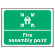 fire-assembly-point-safety-extinguisher-signage-evacuation-escape-hazard-identify-locate-instruct-alarm-prevention-assembly-regulations-compliance-gear-self-adhesive-rigid-PVC-foam-high-impact-polystyrene-photoluminescent-polycarbonate