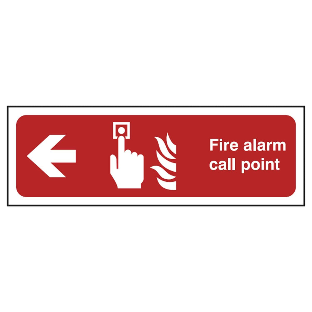 Fire Equipment Safety Signs - Fire Alarm Left Arrow | SSUK – Street ...