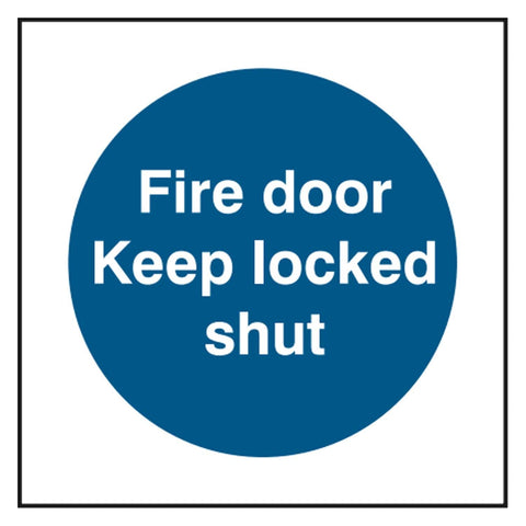 fire-door-keep-locked-shut-sign-safety-extinguisher-signage-fire-evacuation-escape-hazard-identify-locate-instruct-alarm-prevention-regulations-compliance-gear-self-adhesive-rigid-PVC-foam-high-impact-polystyrene-photoluminescent-polycarbonate