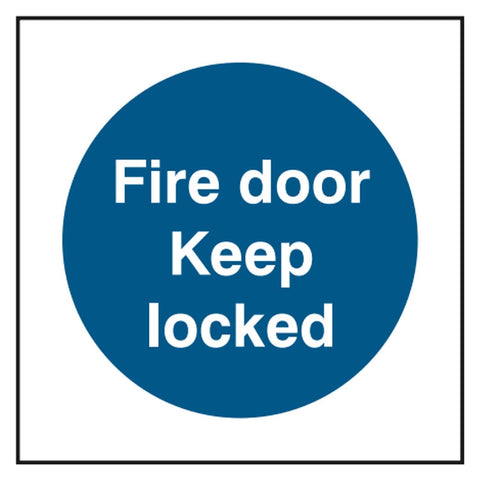 fire-door-keep-locked-door-sign-safety-extinguisher-signage-fire-evacuation-escape-hazard-identify-locate-instruct-alarm-prevention-regulations-compliance-gear-self-adhesive-rigid-PVC-foam-high-impact-polystyrene-photoluminescent-polycarbonate