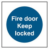 fire-door-keep-locked-door-sign-safety-extinguisher-signage-fire-evacuation-escape-hazard-identify-locate-instruct-alarm-prevention-regulations-compliance-gear-self-adhesive-rigid-PVC-foam-high-impact-polystyrene-photoluminescent-polycarbonate